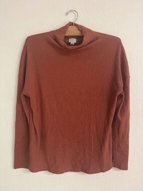 a new day Women's Cowl Neck Sweater - Terracotta